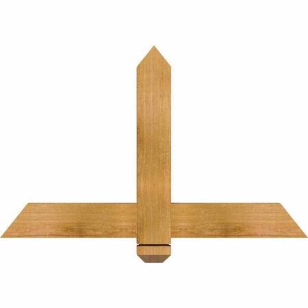 Ekena Millwork Eugene Rough Sawn Timber Gable Bracket, Western Red Cedar, 36"W x 23"H x 2"D x 4"F, 15/12 Pitch GBW036X23X0204EUG00RWR